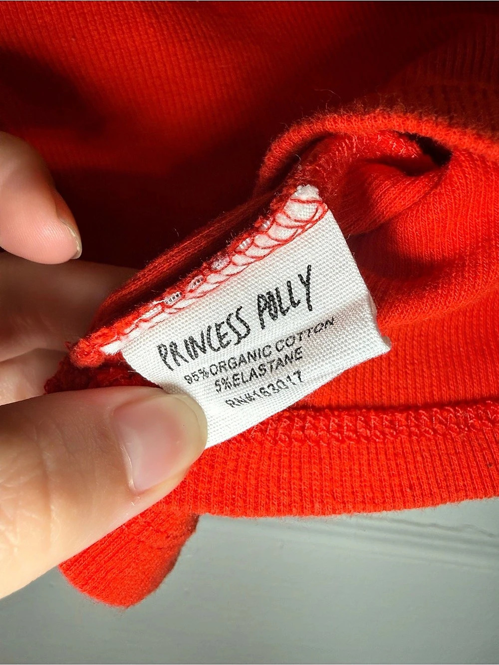 Princess Polly Ribbed Cropped High Neck Tank Top Red Size 0 Like New Tomato Girl - Picture 8 of 10